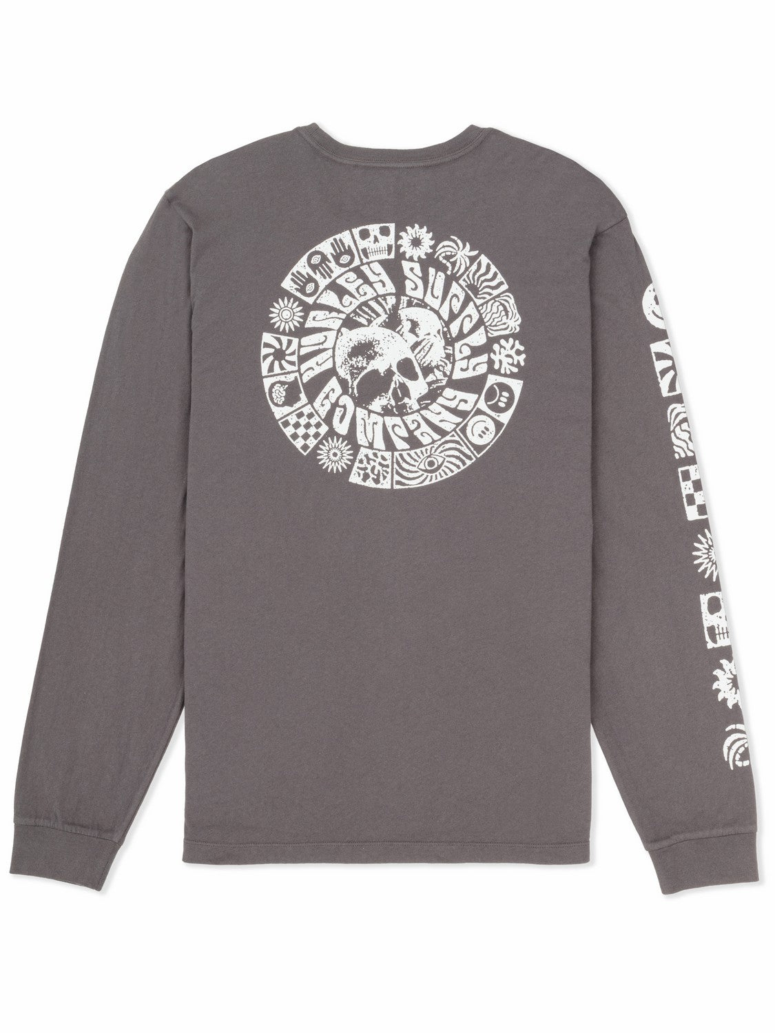 Skull Mandala Long Sleeve | Hurley - Ion Grey