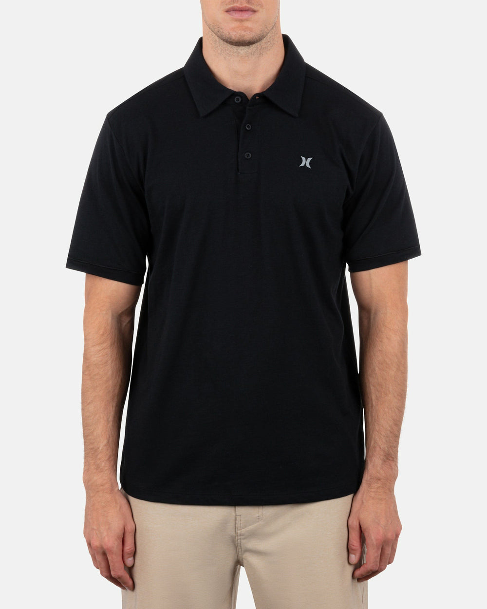 Icon Slub Polo Short Sleeve | Hurley - Black