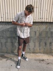 Sano Camp Embroidered Short Sleeve | Hurley - Bone