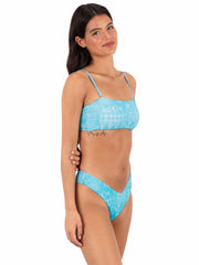 Hoku Mini Rib Bandeau Top | Hurley - Surf Blue