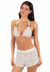 Shell Crochet Short | Hurley - Egret
