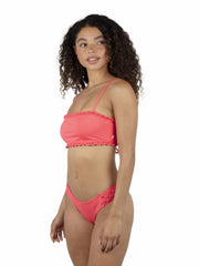 Macrame Bandeau Bikini Top | Hurley - Poppy