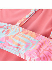Girls' Halter Monokini | Hurley - Sunset Coral/ Multi