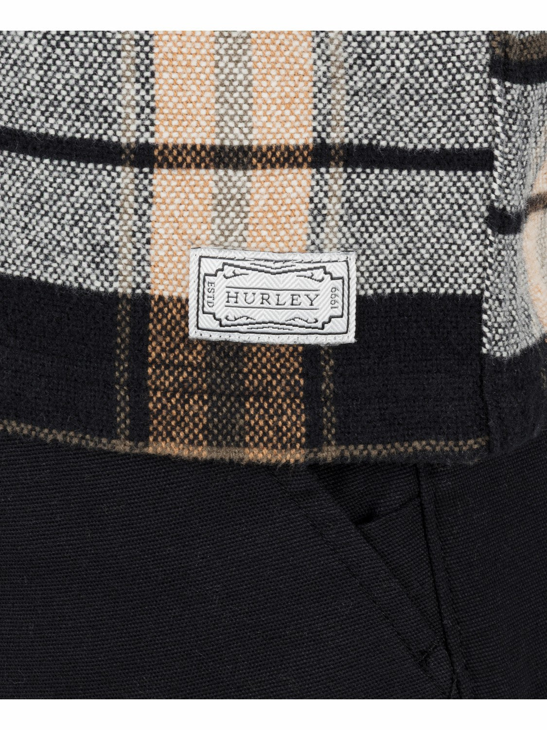 Santa Cruz Seaside Flannel Long Sleeve | Hurley - Black