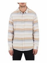 Portland Stripe Stretch Flannel Long Sleeve | Hurley - White