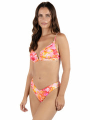Tropic Dreams V Wire Bralette Bikini Top | Hurley - Poppy