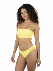 Macrame Cheeky Hipster Bikini Bottom | Hurley - Mimosa