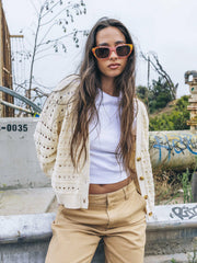 Charming Cardigan | Hurley - Off White