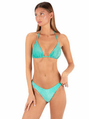 Shine Stripe Triangle Tie Top | Hurley - Surf Blue