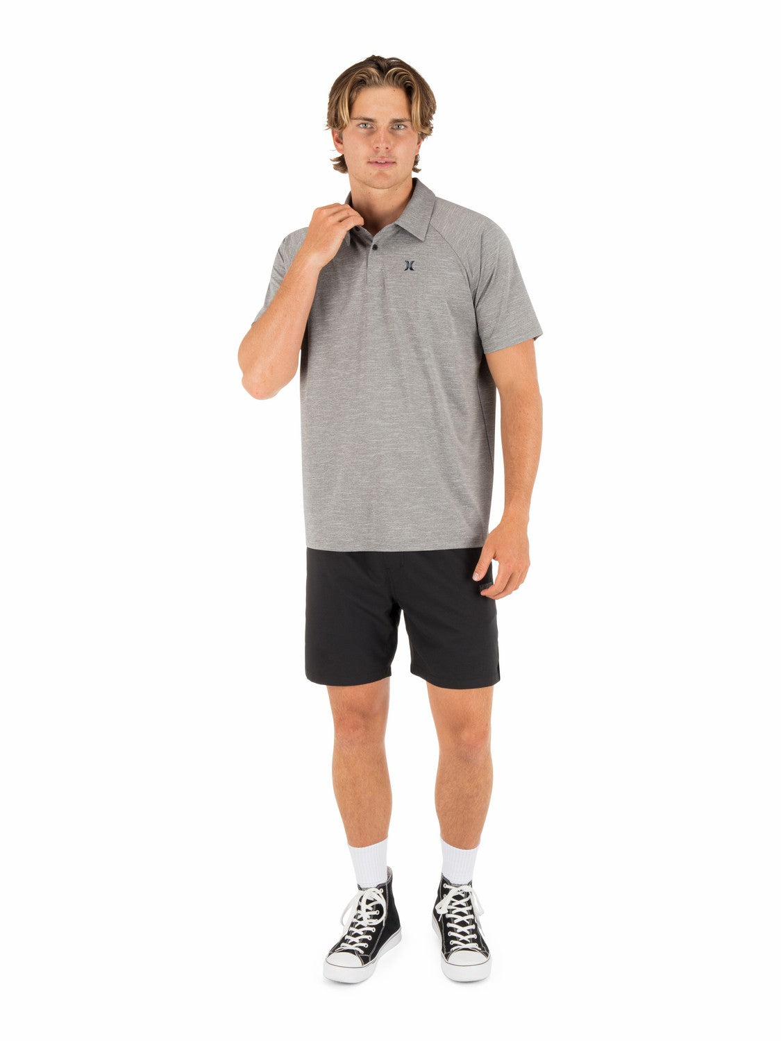 H2O Dri Outback Polo Short Sleeve | Hurley - Stone Grey