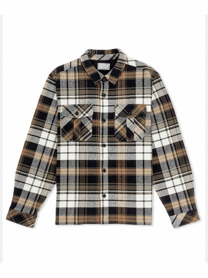 Santa Cruz Seaside Flannel Long Sleeve | Hurley - Black