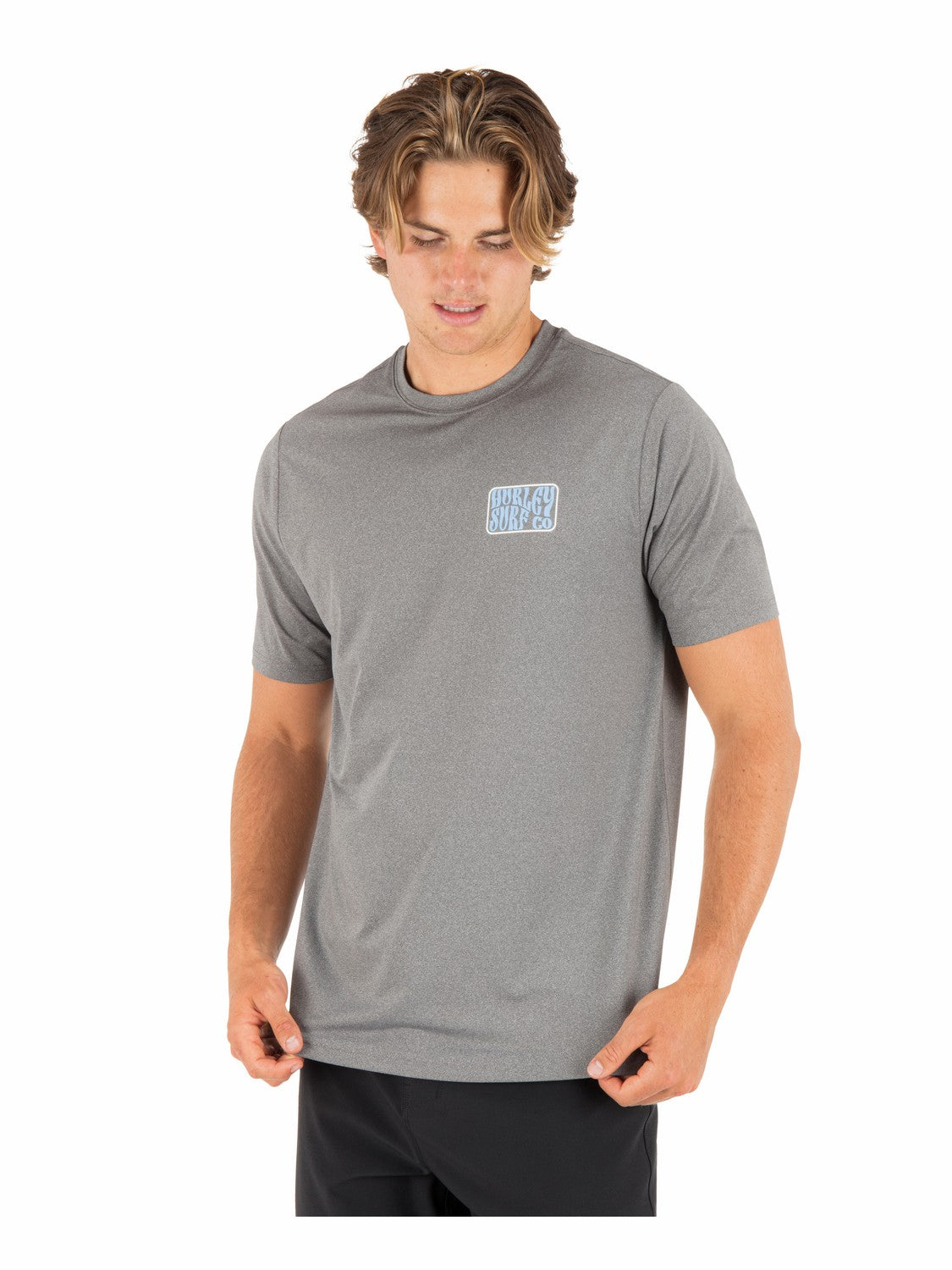 Hybrid UPF Short Sleeve | Hurley - Ion Grey Heather