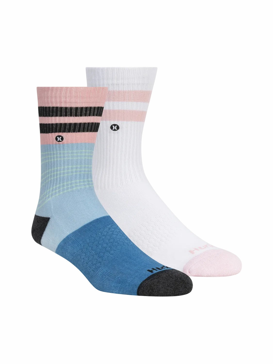Extended Terry Crew Socks (2 Pack) | Hurley - Blue
