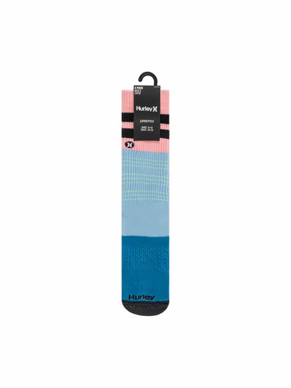 Extended Terry Crew Socks (2 Pack) | Hurley - Blue