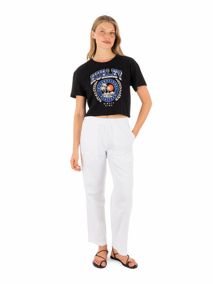 Academy Boxy Crop Tee | Hurley - Black