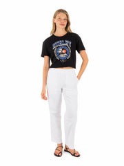 Academy Boxy Crop Tee | Hurley - Black