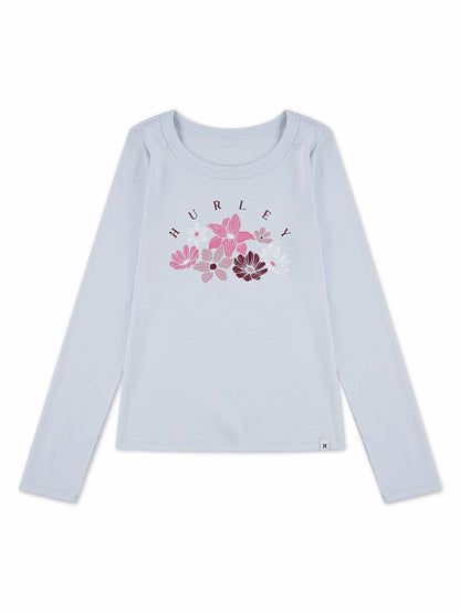 Girls' Floral Tee | Hurley - Moonstone Blue