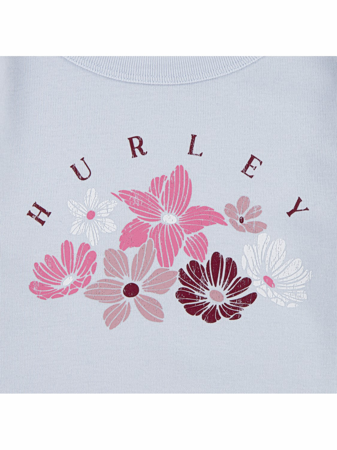 Girls' Floral Tee | Hurley - Moonstone Blue