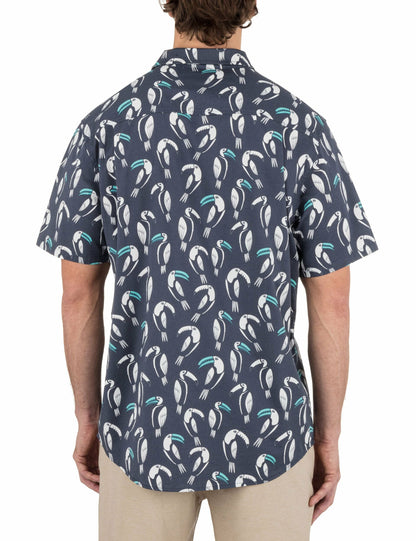 One & Only Lido Stretch Short Sleeve Shirt | Hurley - GREY