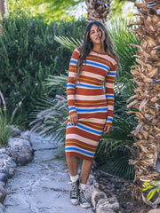 Just A Girl Long Sleeve Dress | Hurley - LEATHER BROWN