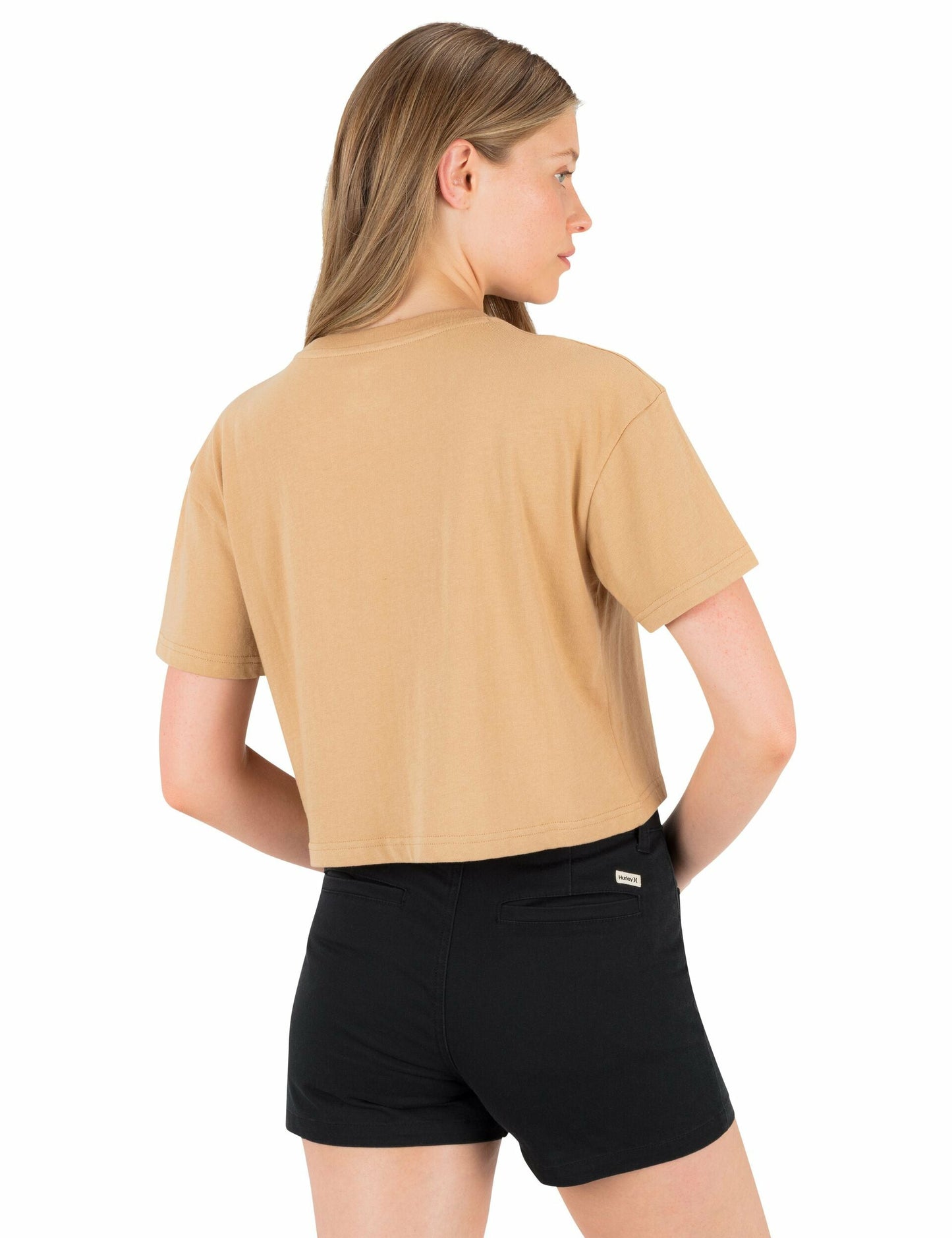 Blossom Boxy Crop Tee | Hurley - Tan