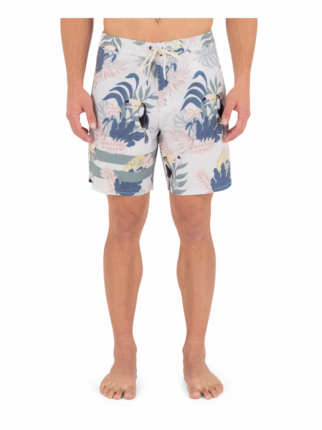 Phantom Eco Block Party Engineered Boardshort 18" | Hurley - Bone