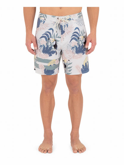 Phantom Eco Block Party Engineered Boardshort 18" | Hurley - Bone