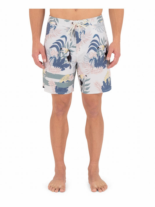 Phantom Eco Block Party Engineered Boardshort 18" | Hurley - Bone