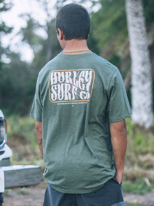 Skyline Slub Short Sleeve | Hurley - Charcoal Fern