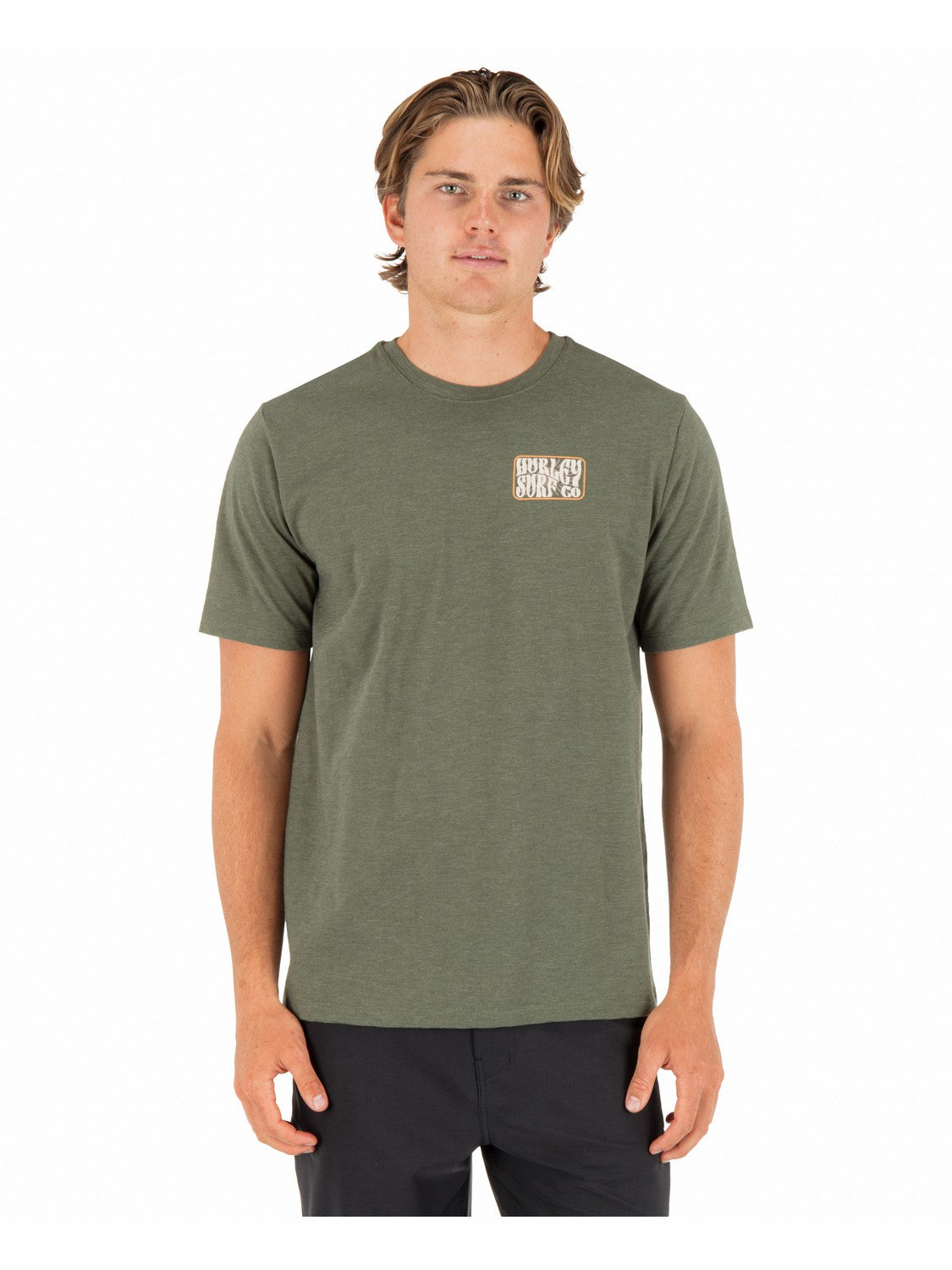 Skyline Slub Short Sleeve | Hurley - Charcoal Fern