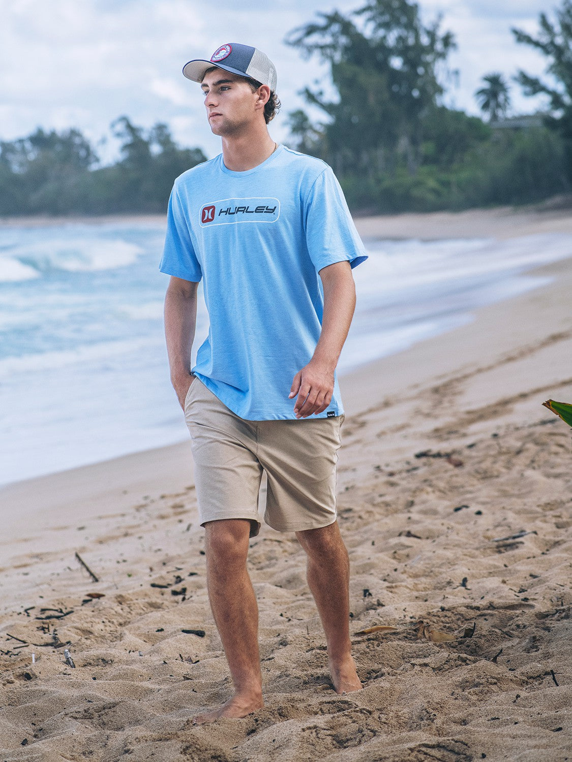 Inlined Slub Short Sleeve | Hurley - Skyline