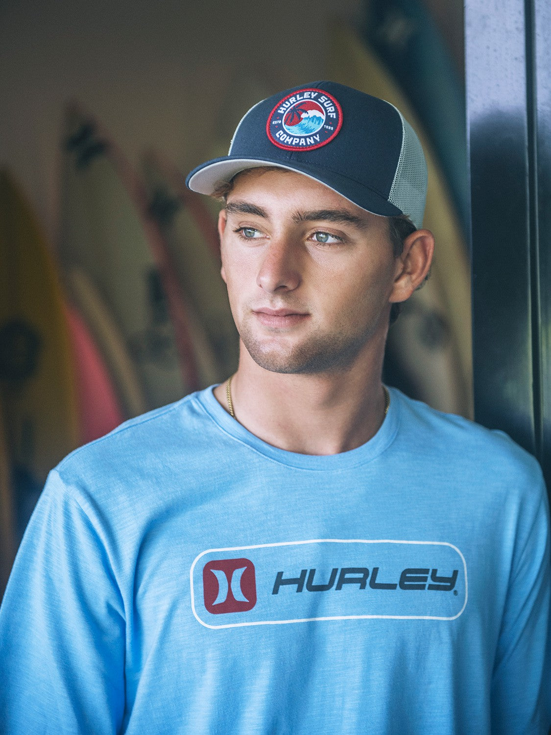 Inlined Slub Short Sleeve | Hurley - Skyline