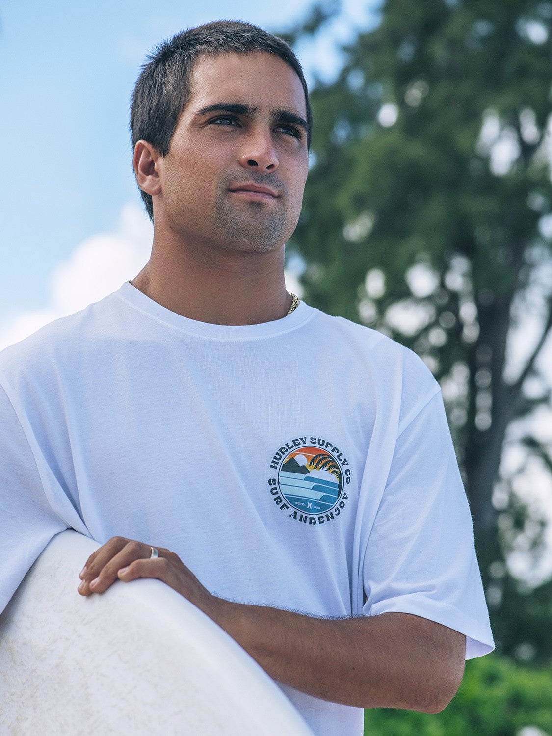 Lefts Short Sleeve T-Shirt | Hurley - White