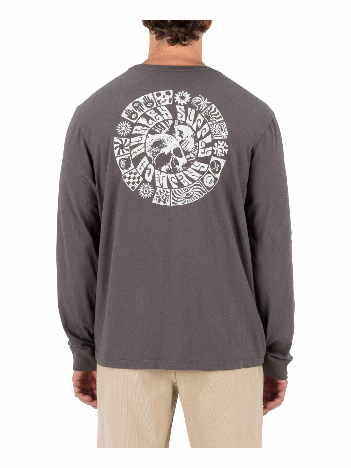 Skull Mandala Long Sleeve | Hurley - Ion Grey