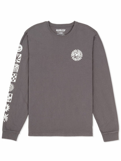 Skull Mandala Long Sleeve | Hurley - Ion Grey
