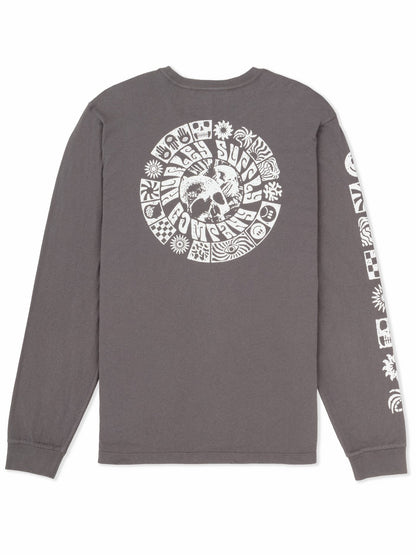 Skull Mandala Long Sleeve | Hurley - Ion Grey
