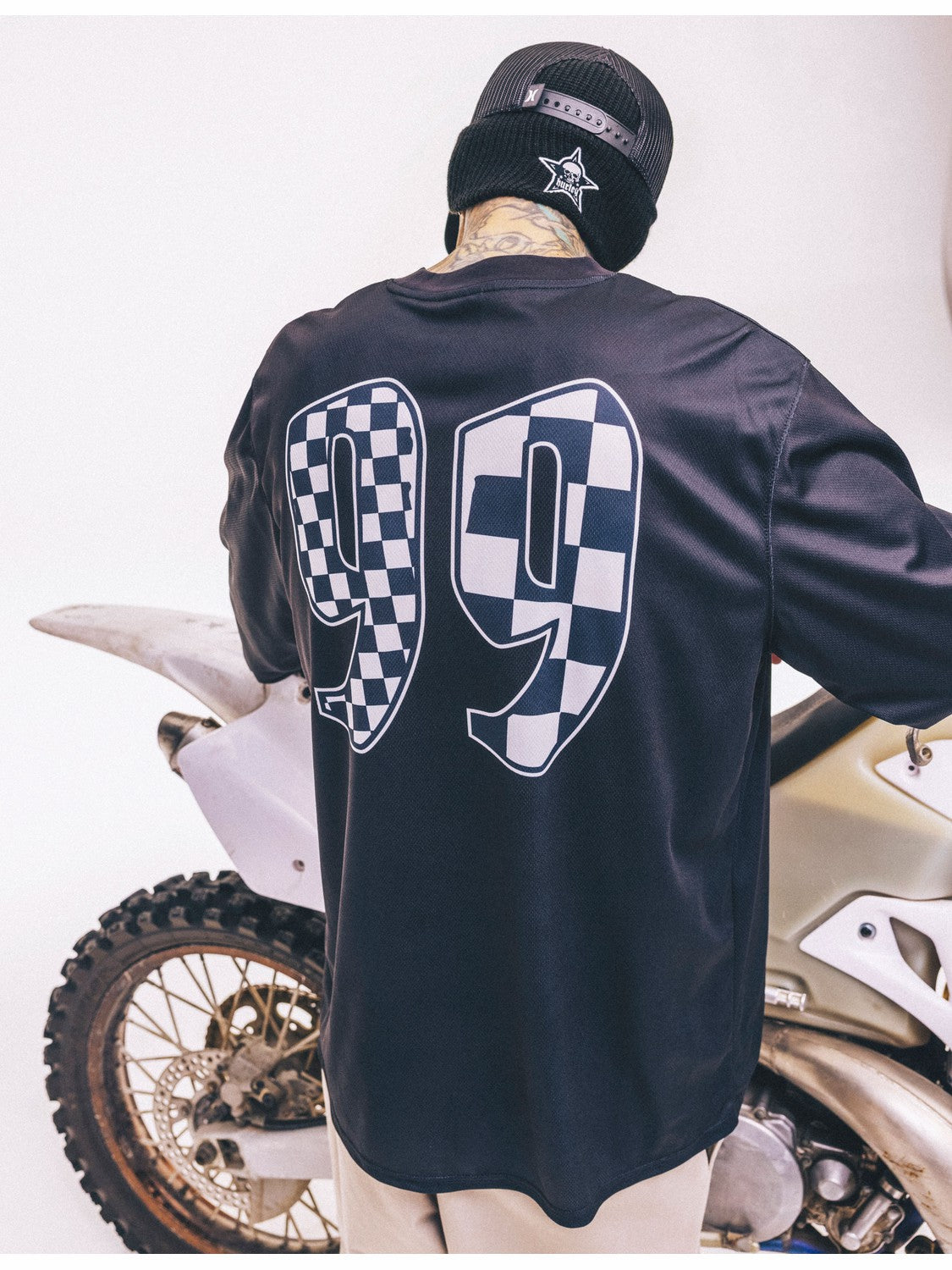 Hurley x Travis Barker Check Out Long Sleeve Jersey | Hurley - BLACK