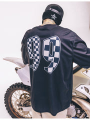 Hurley x Travis Barker Check Out Long Sleeve Jersey | Hurley - BLACK