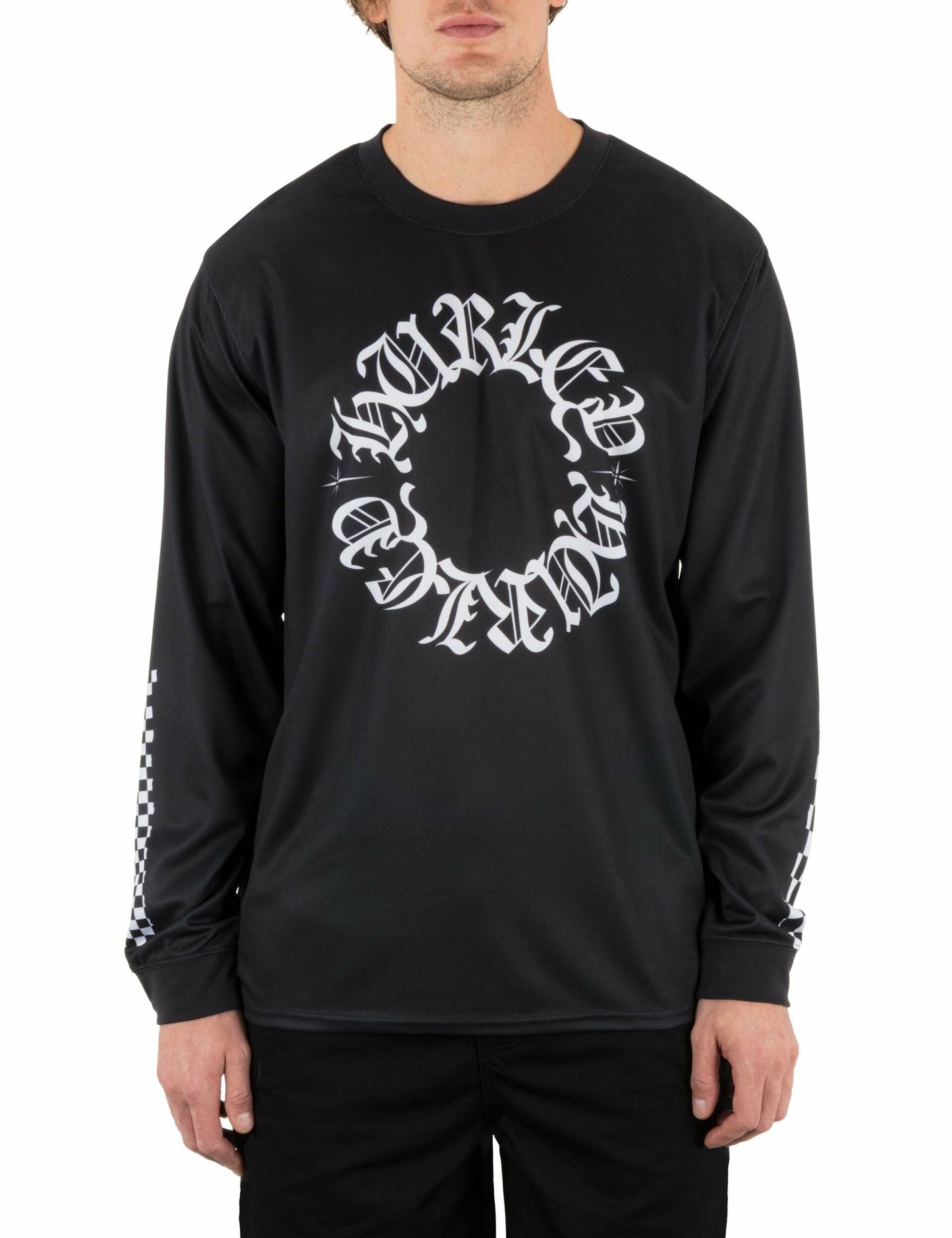 Hurley x Travis Barker Check Out Long Sleeve Jersey | Hurley - BLACK