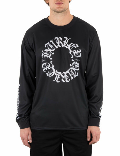 Hurley x Travis Barker Check Out Long Sleeve Jersey | Hurley - BLACK
