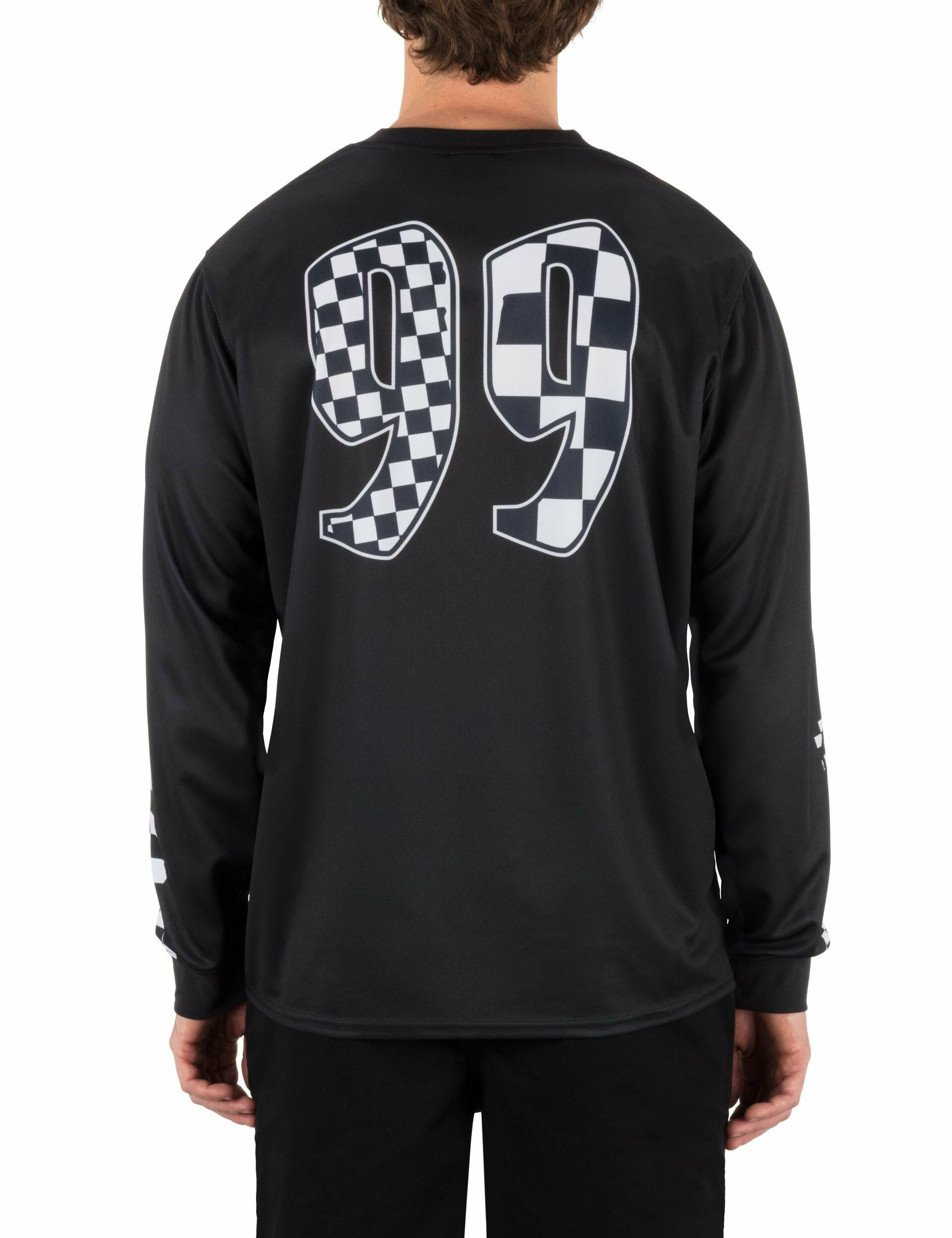 Hurley x Travis Barker Check Out Long Sleeve Jersey | Hurley - BLACK