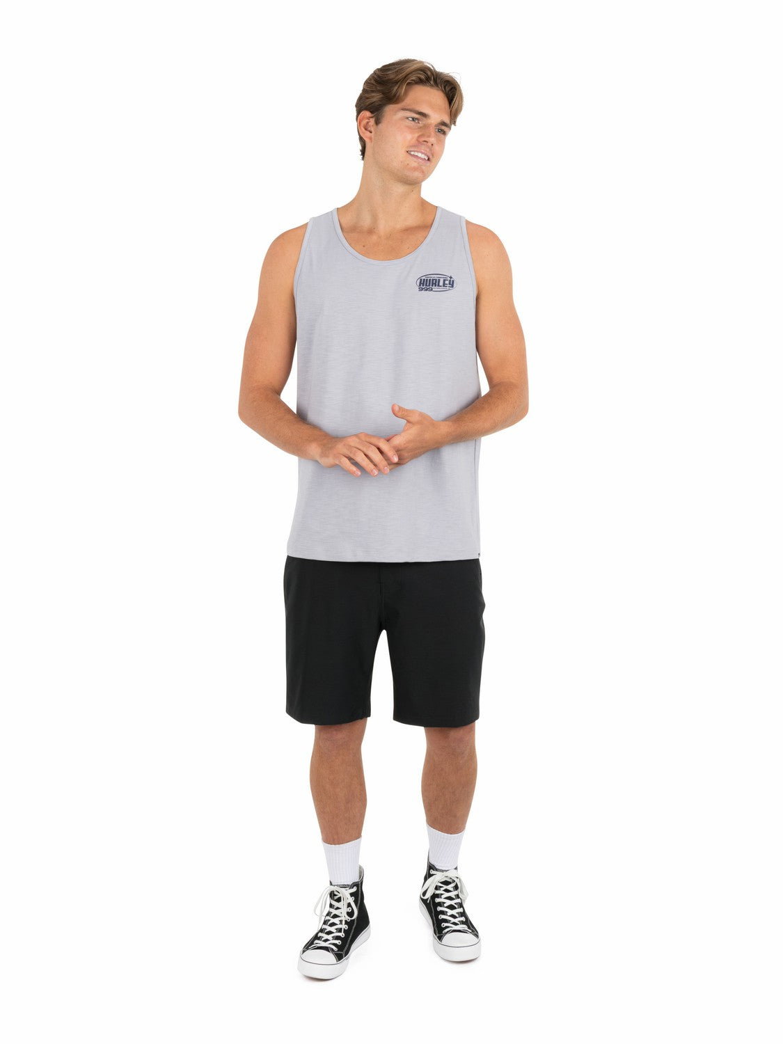 Speed Stars Slub Tank | Hurley - Light Asteroid