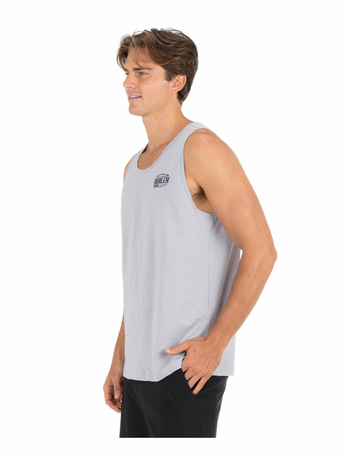 Speed Stars Slub Tank | Hurley - Light Asteroid