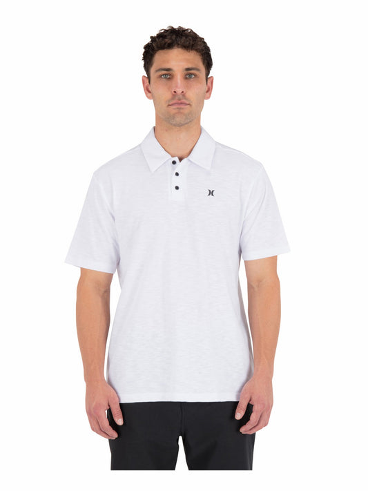 Icon Slub Polo Short Sleeve | Hurley - White