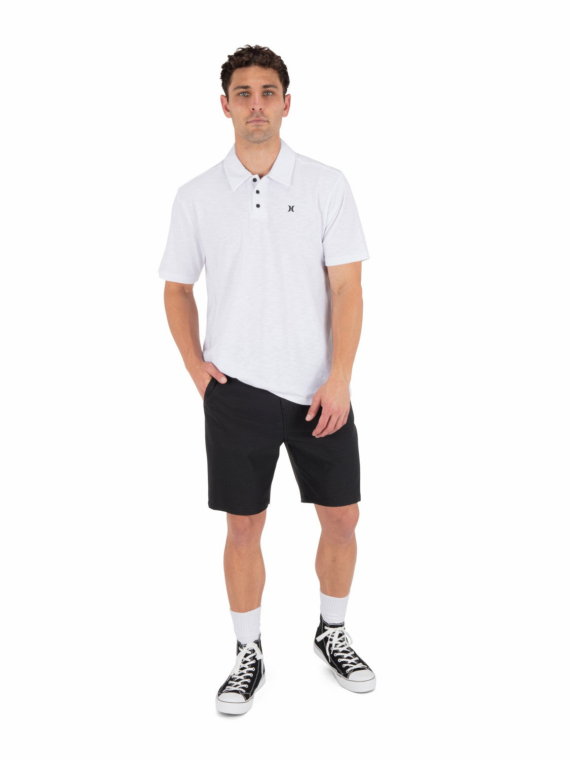 Icon Slub Polo Short Sleeve | Hurley - White