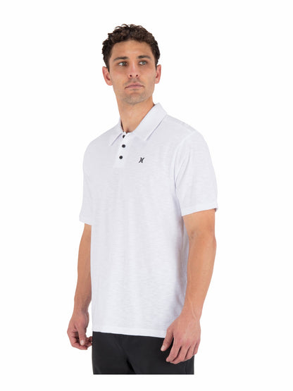 Icon Slub Polo Short Sleeve | Hurley - White