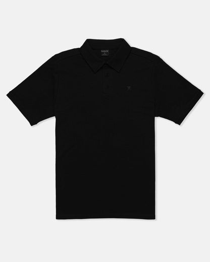 Icon Slub Polo Short Sleeve | Hurley - Black