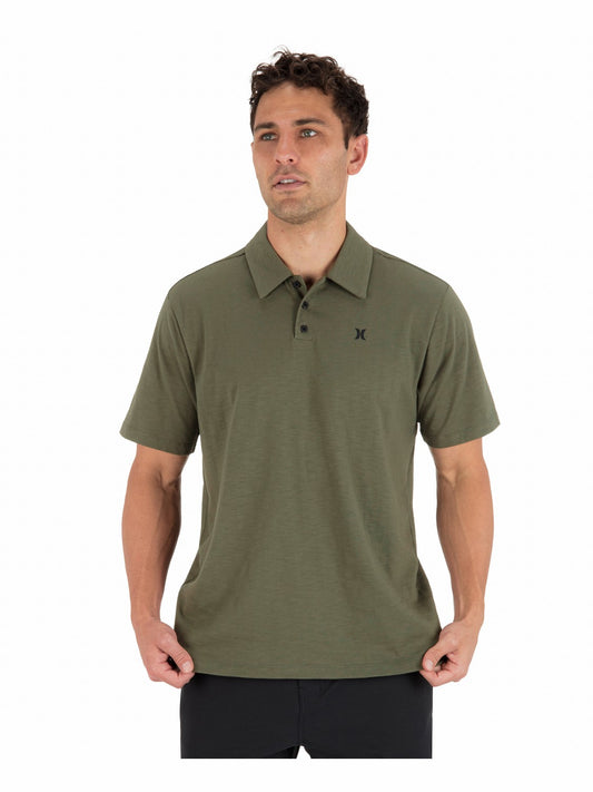 Icon Slub Polo Short Sleeve | Hurley - Olive