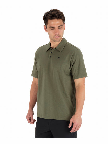 Icon Slub Polo Short Sleeve | Hurley - Olive
