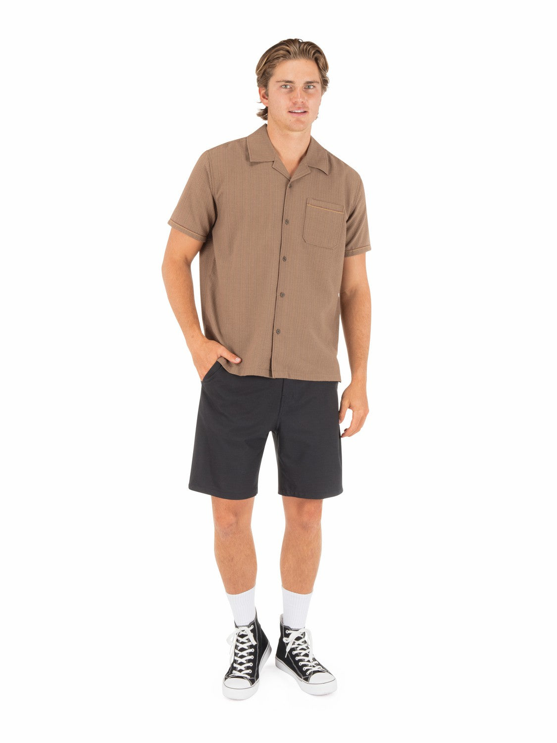 Lay Day Camp Short Sleeve | Hurley - Bristlecone